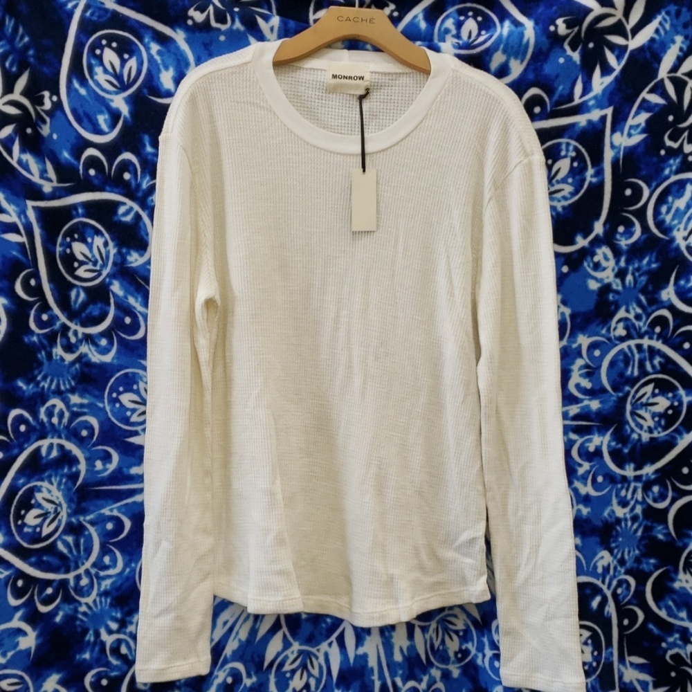 Monrow thermal Long sleeve crewneck XL